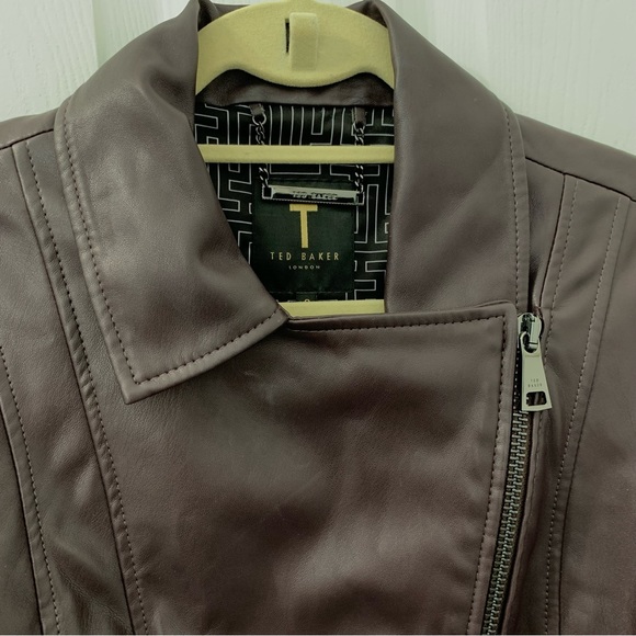 TED BAKER LONDON Leather Jacket - Picture 3 of 15